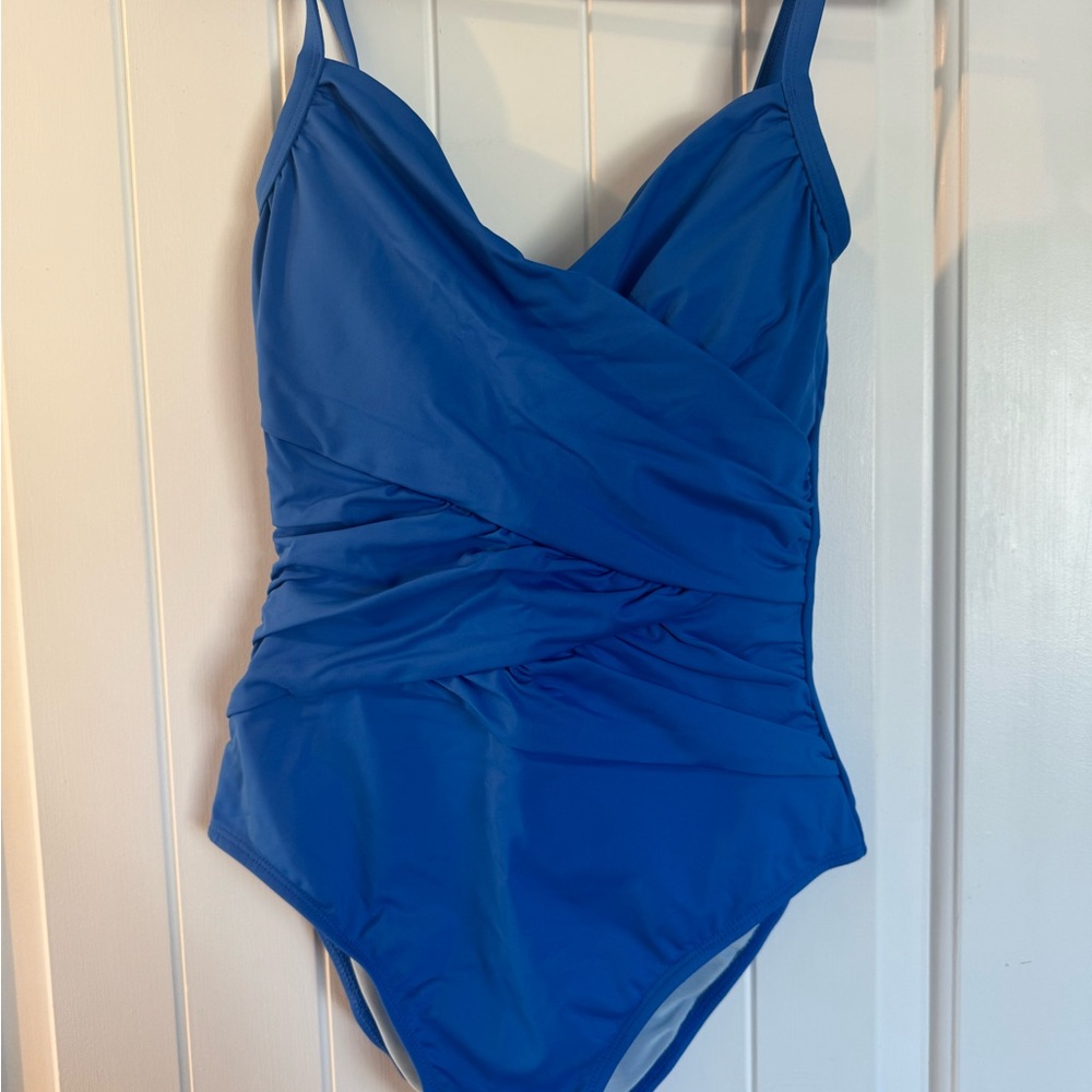 Brand new Cupshe Blue One Piece Swimsuit Wrap Design